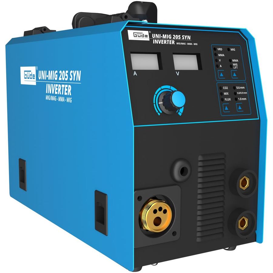 GÜDE UNI-MIG 205 SYN UNIVERZÁLNÍ SVÁŘEČKA MIG/MAG, MMA, FLUX, WIG + SVAŘOVACÍ VOZÍK - 20083