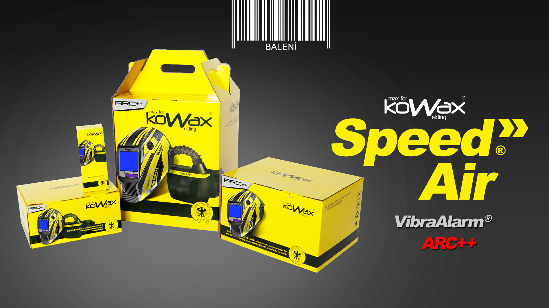 KOWAX Speed Air Filtračně ventilační jednotka + kukla KWXSA820ARC++