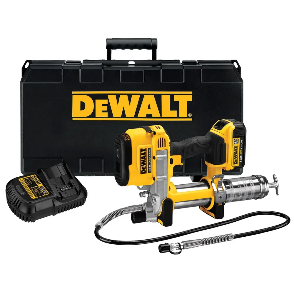 DEWALT DCGG571M1 Aku mazací lis 18V; 1x 4,0Ah