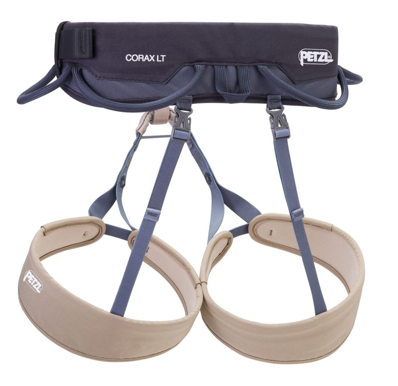 PETZL CORAX LT L Dark Grey sedací úvazek šedý