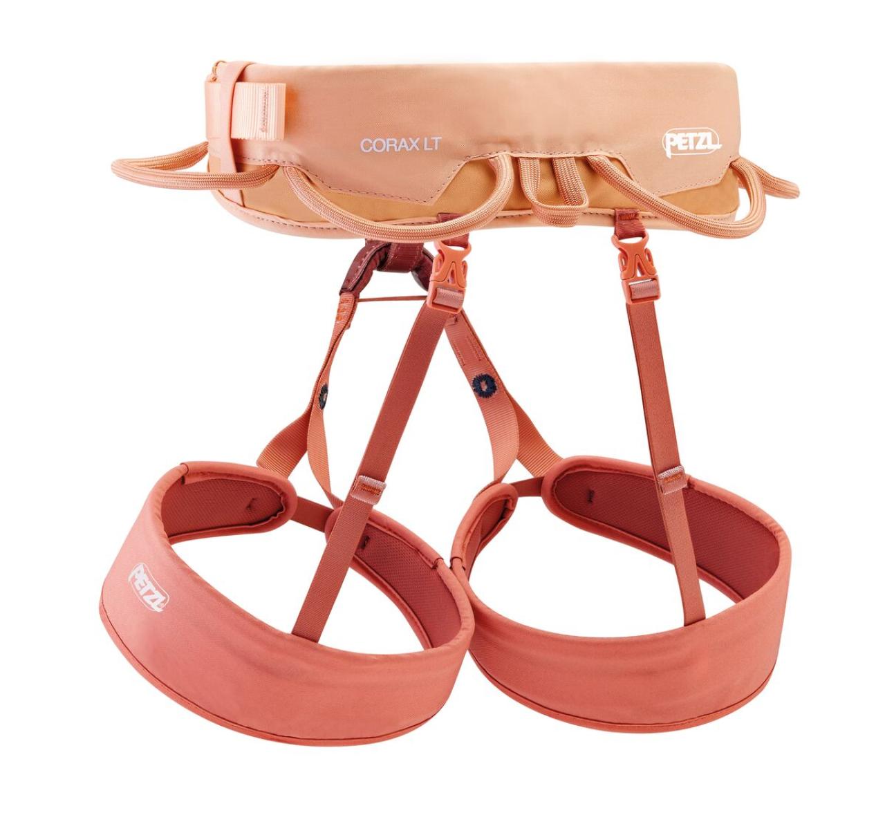PETZL CORAX LT WOMEN S Coral Sand dámský sedací úvazek oranžový