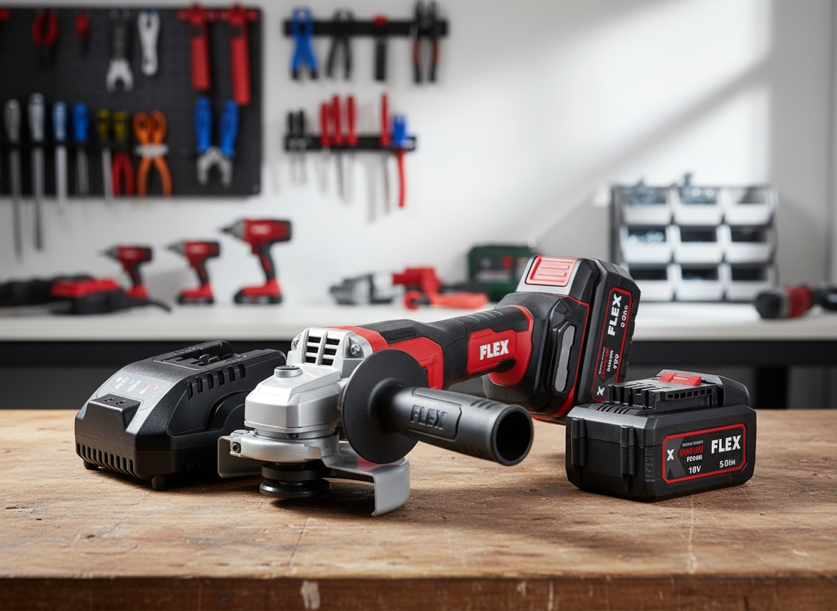 FLEX L 125 18.0-EC LD/5.0 Set Aku úhlová bruska 125mm, 2x 5,0 Ah - 530.496