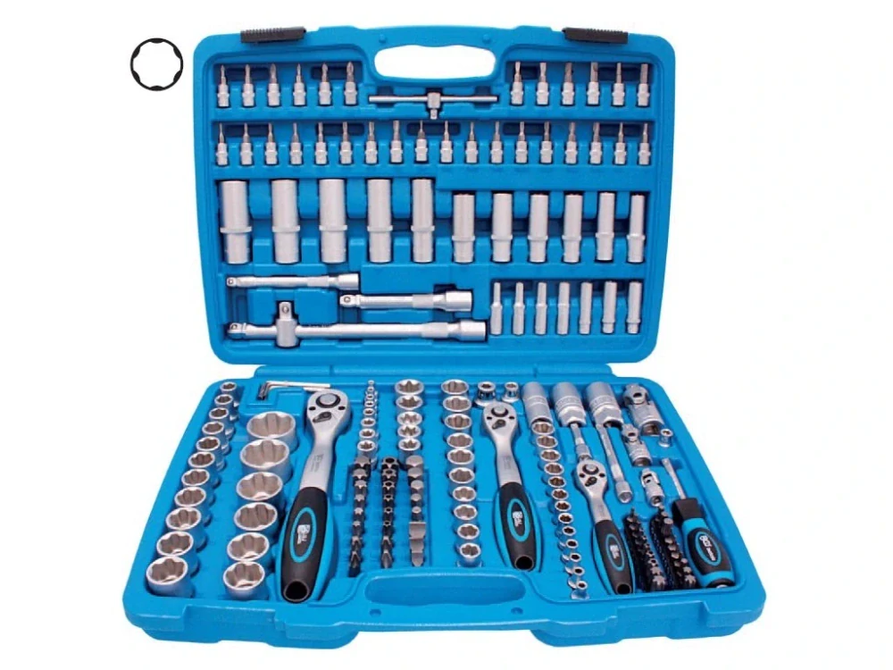 BGS 102292 Gola sada 1/4", 3/8", 1/2" hlavice Super-lock, 192 dílů