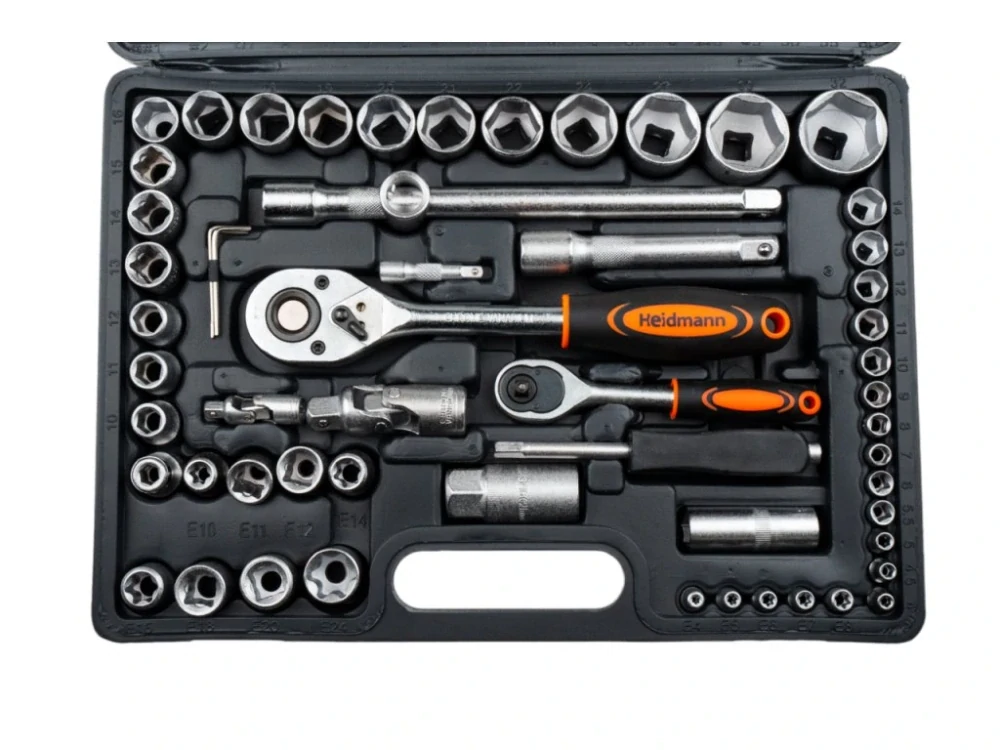 GEKO G10151 Gola sada 1/4" a 1/2", pro hobby využití, 108 dílů