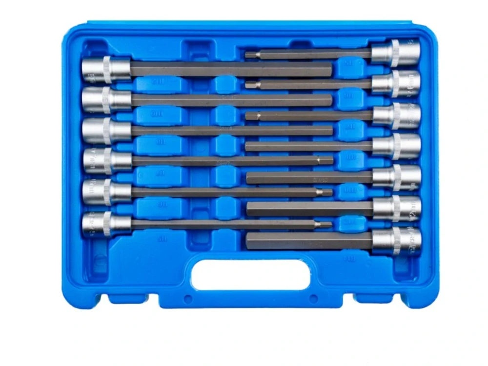 Zástrčné hlavice Imbus 1/2", H5 - H19, krátké, střední a extra dlouhé, sada 30 ks - SATRA S-SH3012