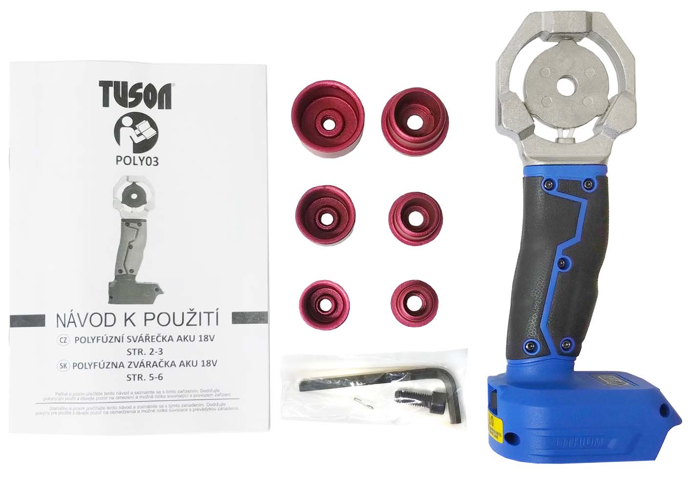 TUSON POLY03 Polyfúzní svářečka 120W AKU 18V (Makita; bez baterie)