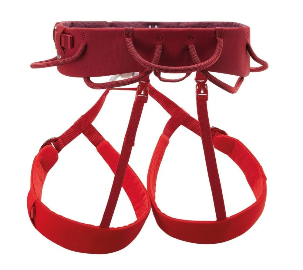 PETZL ADJAMA M DARK RED pánský sedací úvazek tmavě červený