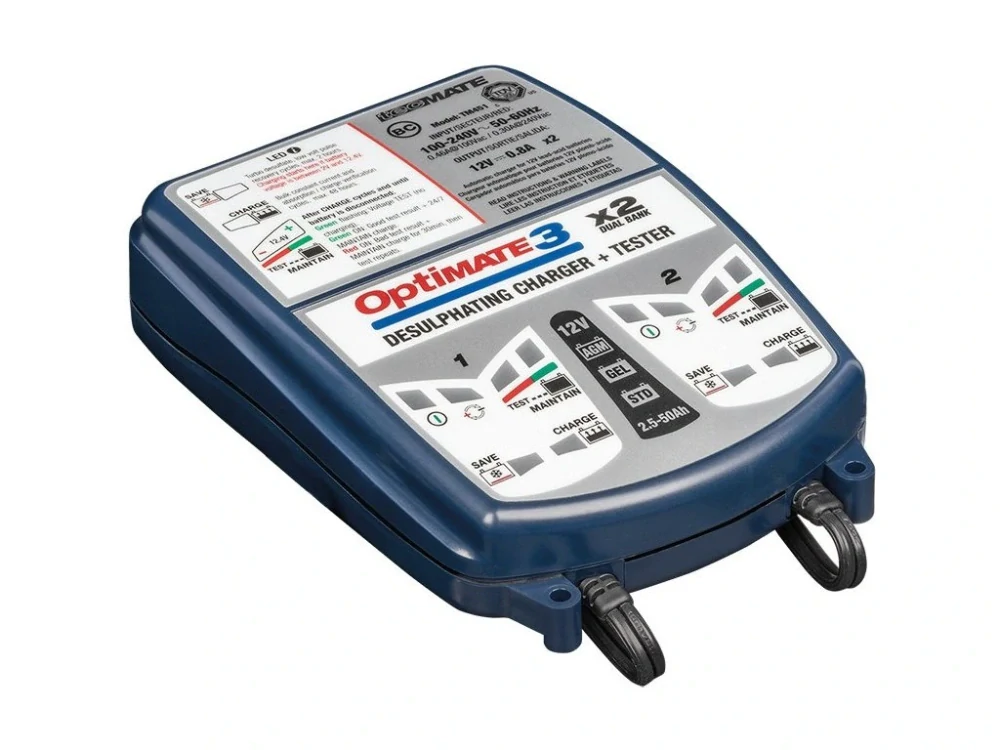 TECMATE OPTIMATE 3 x 2 Dual Bank TM450 nabíječka autobaterií 12V/0,8A