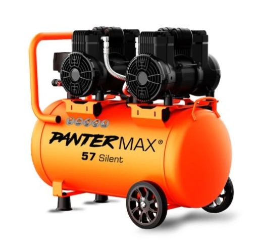 PANTERMAX®AirFlow® 57 SILENT SET1 bezolejový tichý kompresor 2,9kW, 76dB, 10bar + 5-dílná pneu sada