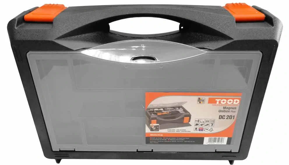 TOOD DC201 Plastový kufr na vrtačku 350x330x140mm
