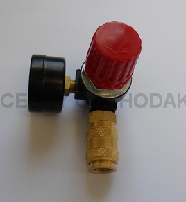 Nuair regulátor tlaku 1/4" včetně manometru D40 a výstupní rychlospojky