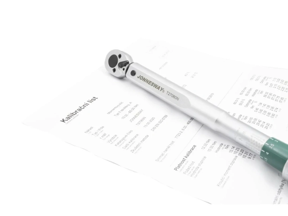 JONNESWAY T27060N Momentový klíč 3/8" 10-60 Nm, s certifikátem