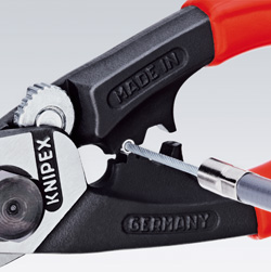 KNIPEX 9561190 nůžky na ocelová lana max pr. 4,0 mm a kulatiny 2,5mm