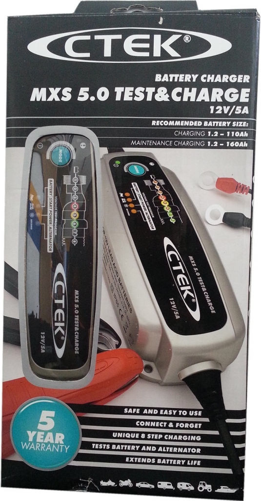 CTEK MXS 5.0 Test & Charge nabíječka 12V