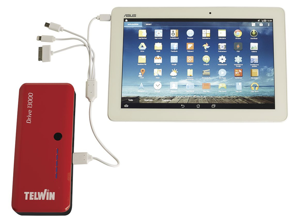 TELWIN DRIVE 9000 BOOSTER multifunkční lithiový booster a záložní baterie (jump starter)