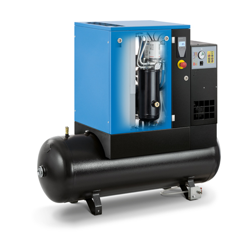 ABAC SPINN MINI SPM-3/10D-200 kompresor šroubový 3KW, 200l + SUŠIČKA