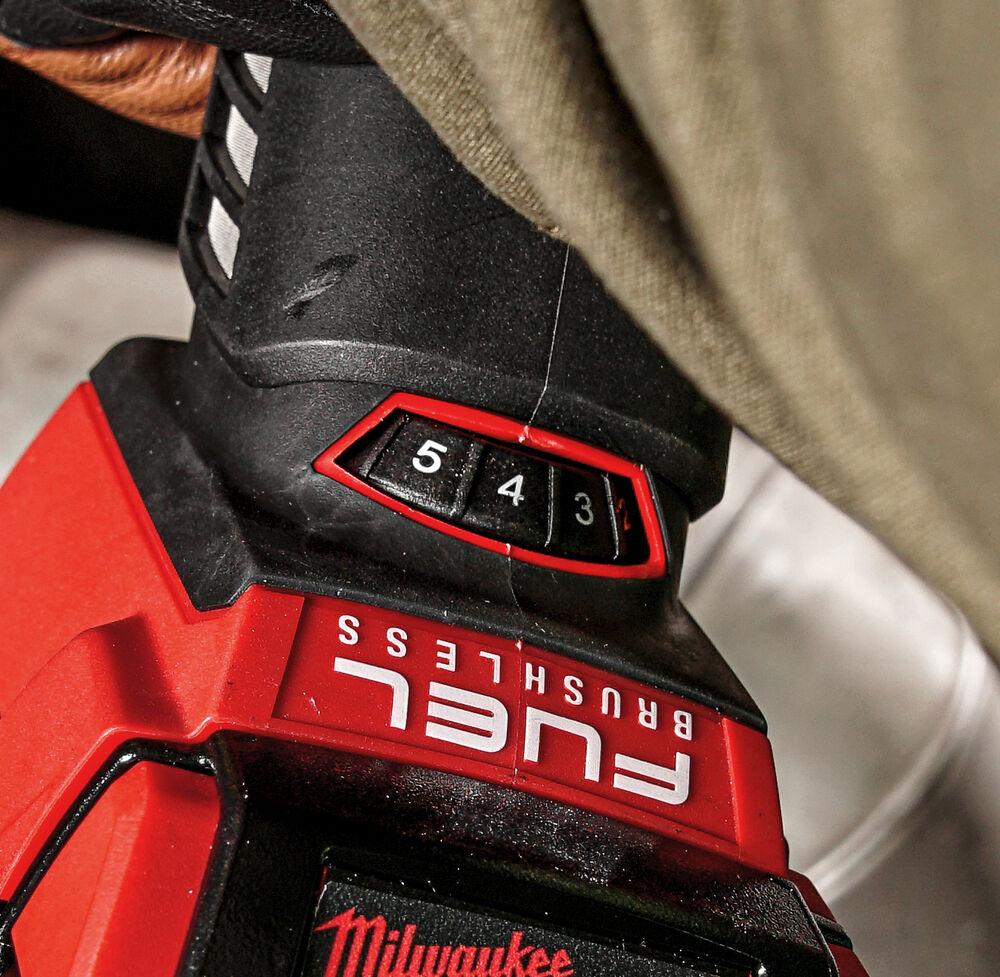 MILWAUKEE M18 FSAGV125XB-0X Aku Úhlová bruska s posuvným spínačem a regulací otáček 125 mm, 18V (bez aku) - 4933478436