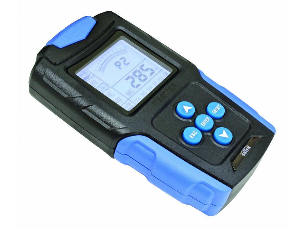 SATRA S-LBA1224 Tester autobaterií s LCD displejem, 12-24 V, 3-200 Ah