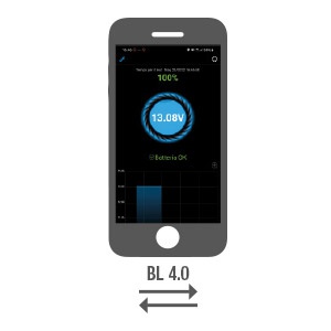 TELWIN Battery Link 2.0 přístroj pro sledování a kontrolu stavu baterie přes Bluetooth, Android, iOS