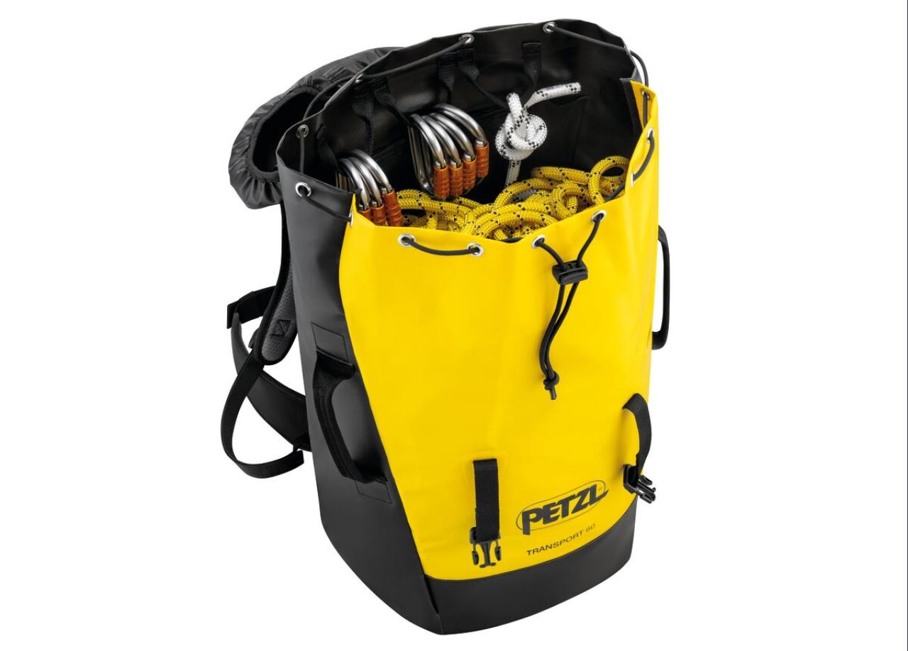 PETZL TRANSPORT 60 L odolný vak žlutý