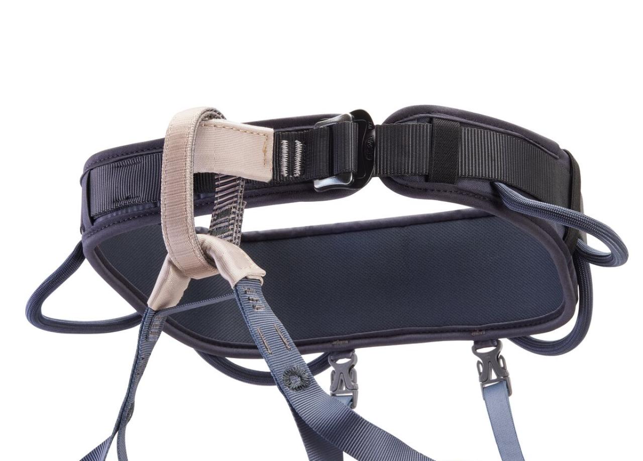 PETZL CORAX LT L Dark Grey sedací úvazek šedý