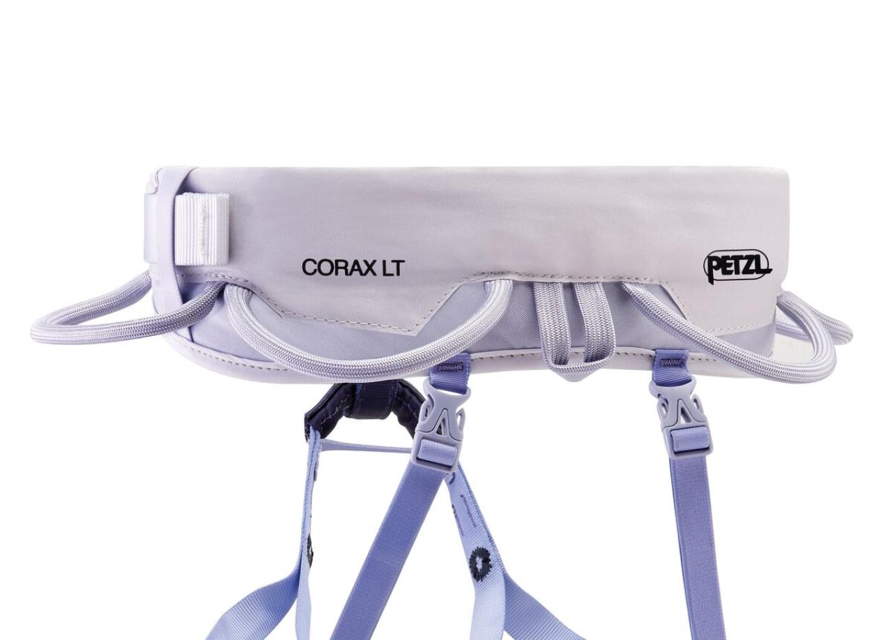 PETZL CORAX LT WOMEN L Lilac White dámský sedací úvazek fialový