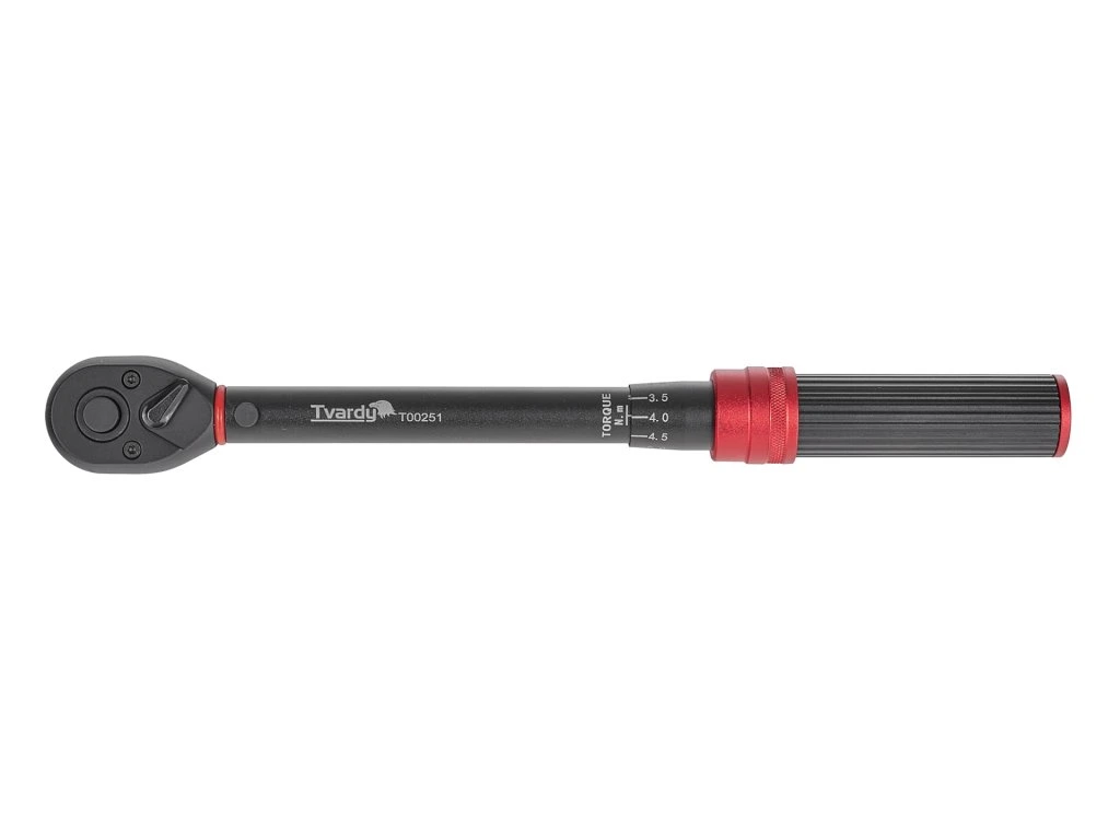 Tvardy T00251 Momentový klíč 3/8", 10-60 Nm, s přepínací ráčnou, přesný (+-3%), kalibrovaný