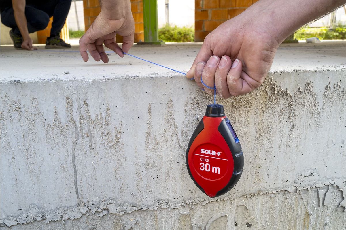 SOLA CLKS 30 SET R brnkačka 30m + křída - červená