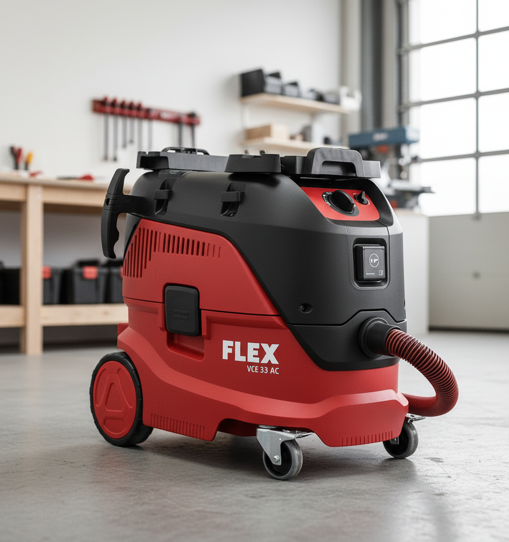 FLEX VCE 33 L AC Set vysavač, auto oklep + sáčky + L-Boxx - 471.186