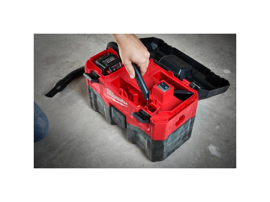 Milwaukee M18 VC 2-0 Aku vysavač morké/suché sání 7,5l, 18V (bez aku) - 4933464029