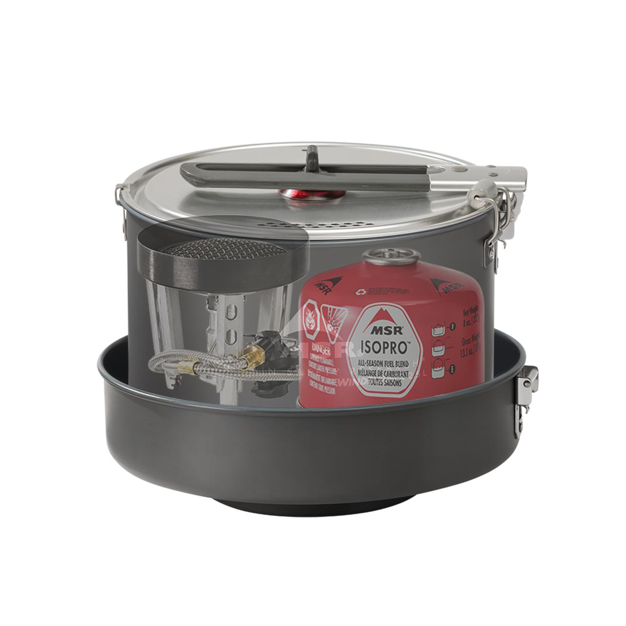 MSR WINDBURNER STOVE SYSTEM COMBO plynový vařič, 2,5 l hrnec a pánvička