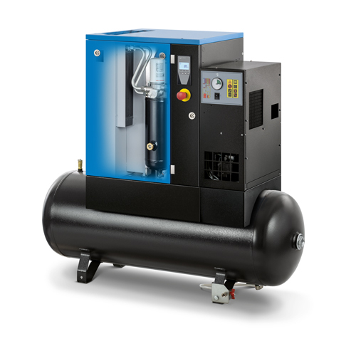 ABAC SPINN MINI SPM-3/10D-200 kompresor šroubový 3KW, 200l + SUŠIČKA