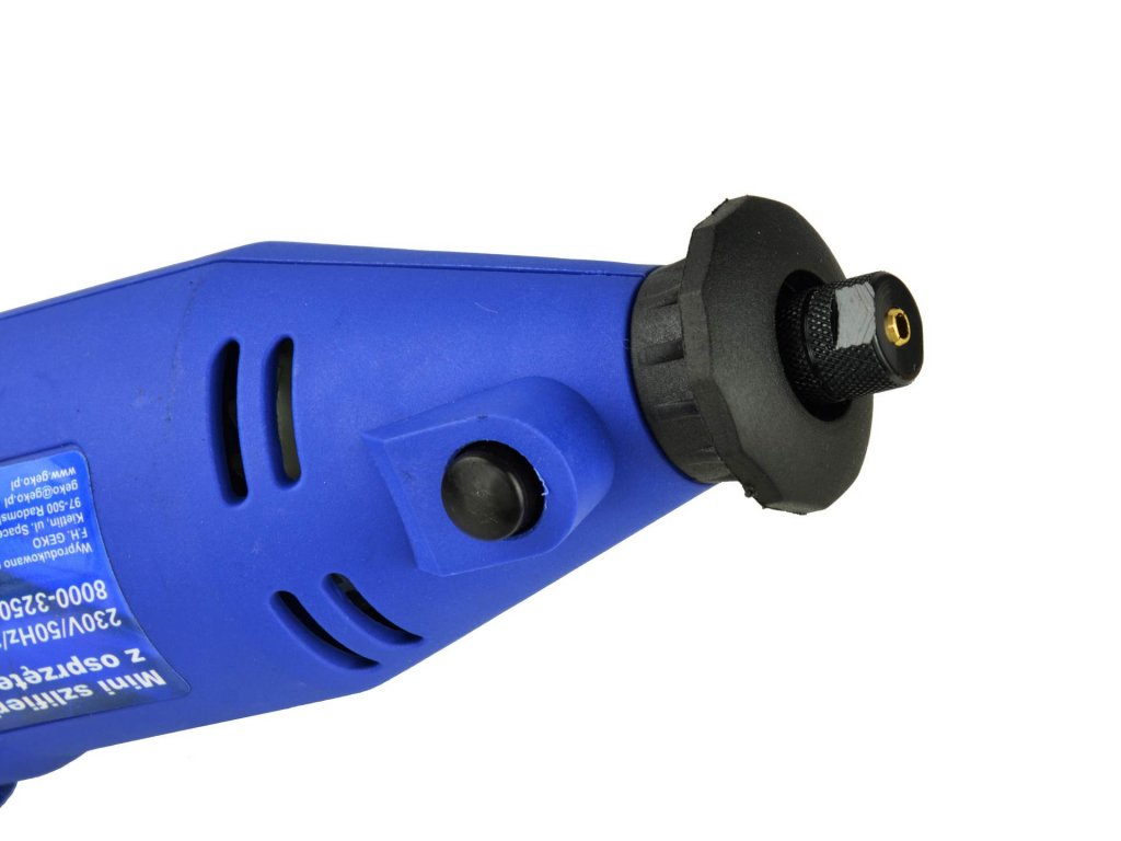 GEKO G81220 Mini přímá bruska s ohebnou hřídelí a příslušenstvím, 300 ks