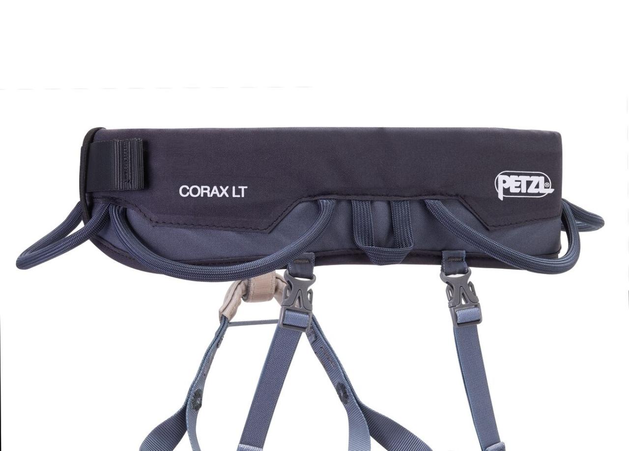 PETZL CORAX LT L Dark Grey sedací úvazek šedý