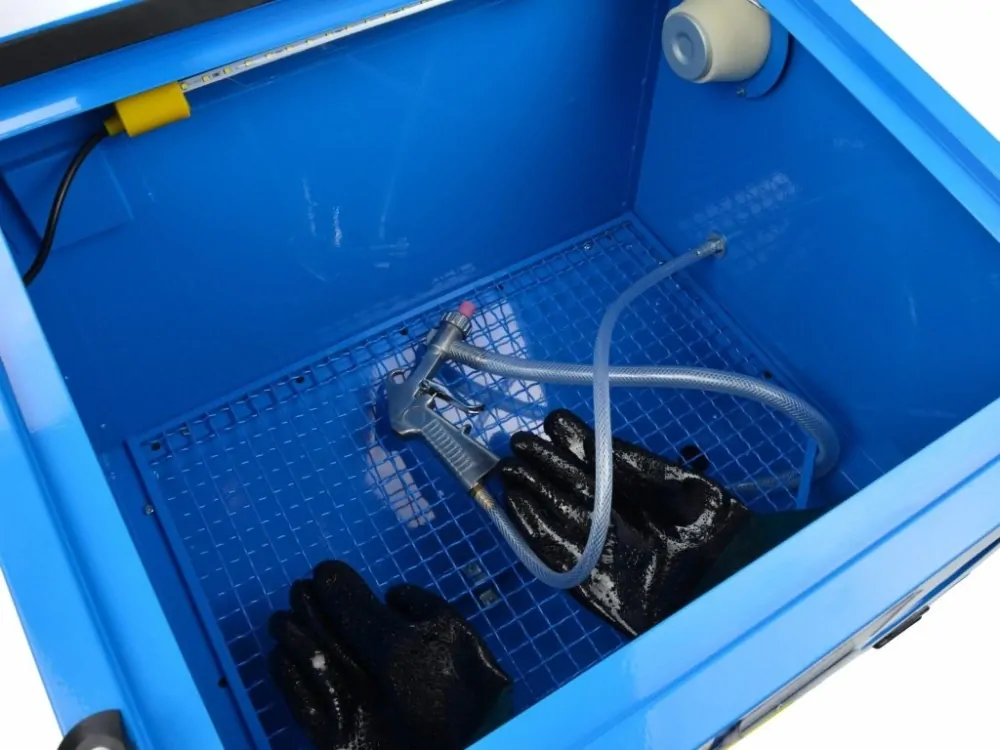 GEKO G02021 Pískovací box, pískovačka stolní, objem 90 litrů, s příslušenstvím