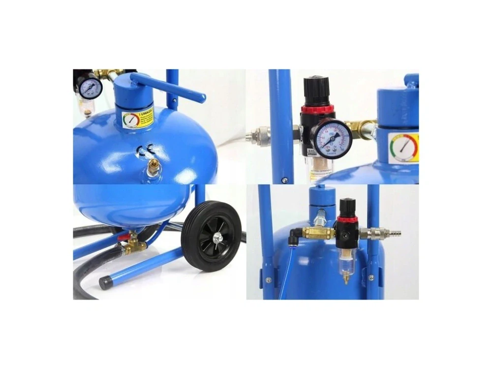 RIPPER M80590R Mobilní tryskací jednotka - pískovačka, 19 l, včetně příslušenství