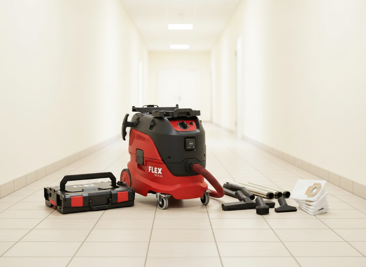 FLEX VCE 33 L AC Set vysavač, auto oklep + sáčky + L-Boxx - 471.186