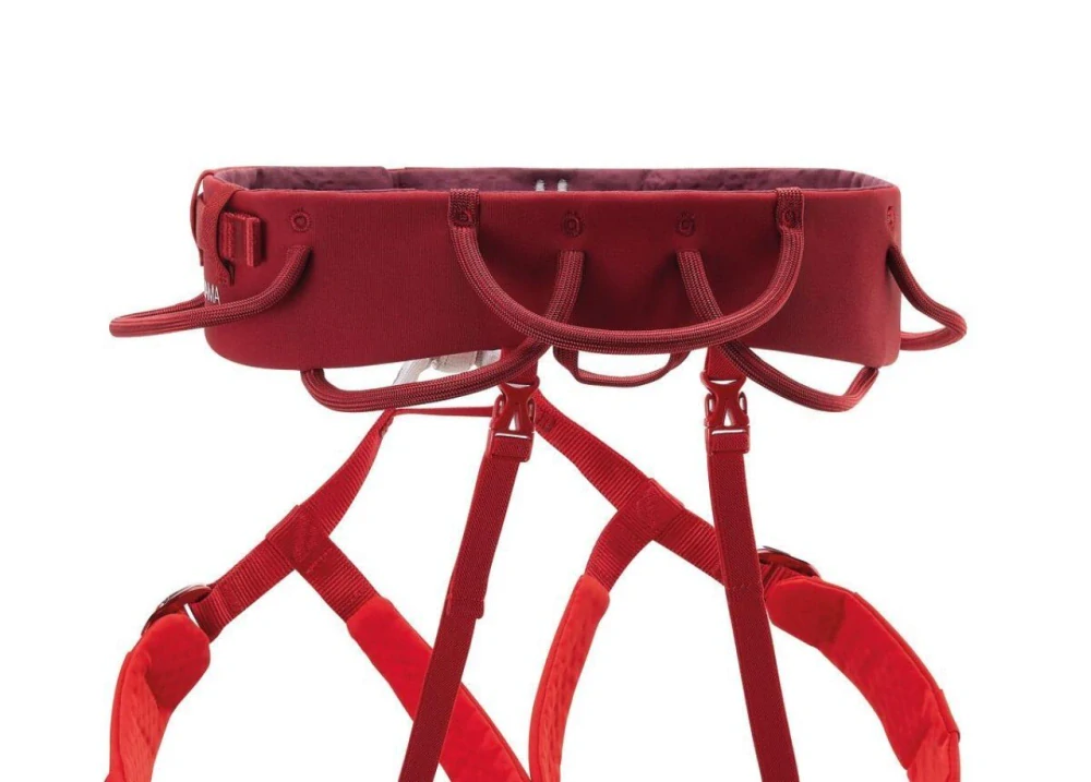 PETZL ADJAMA L DARK RED pánský sedací úvazek tmavě červený