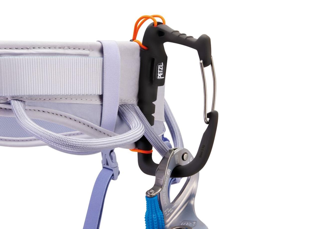 PETZL CORAX LT WOMEN XL Lilac White sedací úvazek fialový
