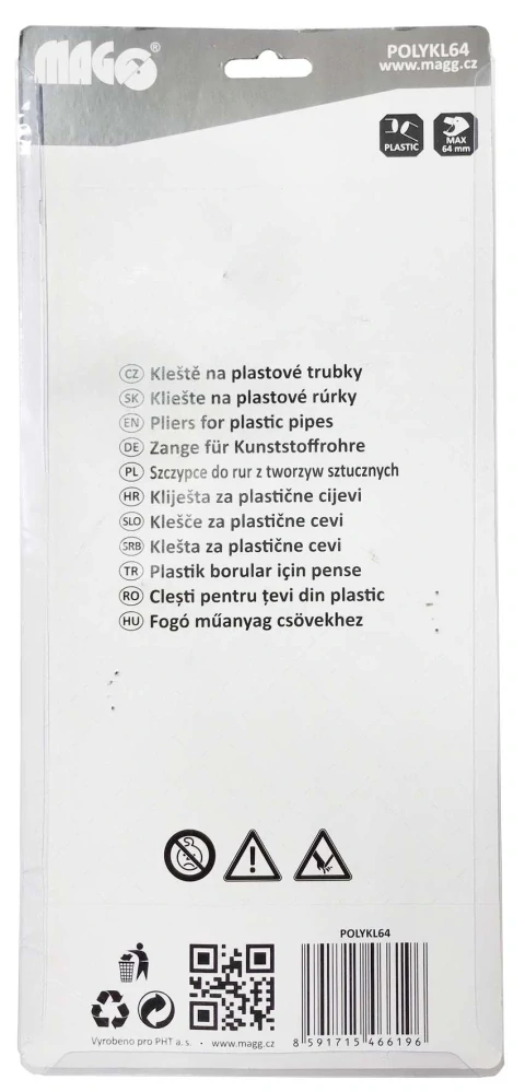 MAGG POLYKL64 Kleště na plastové trubky do průměru 64mm