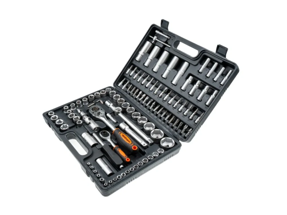 GEKO G10151 Gola sada 1/4" a 1/2", pro hobby využití, 108 dílů
