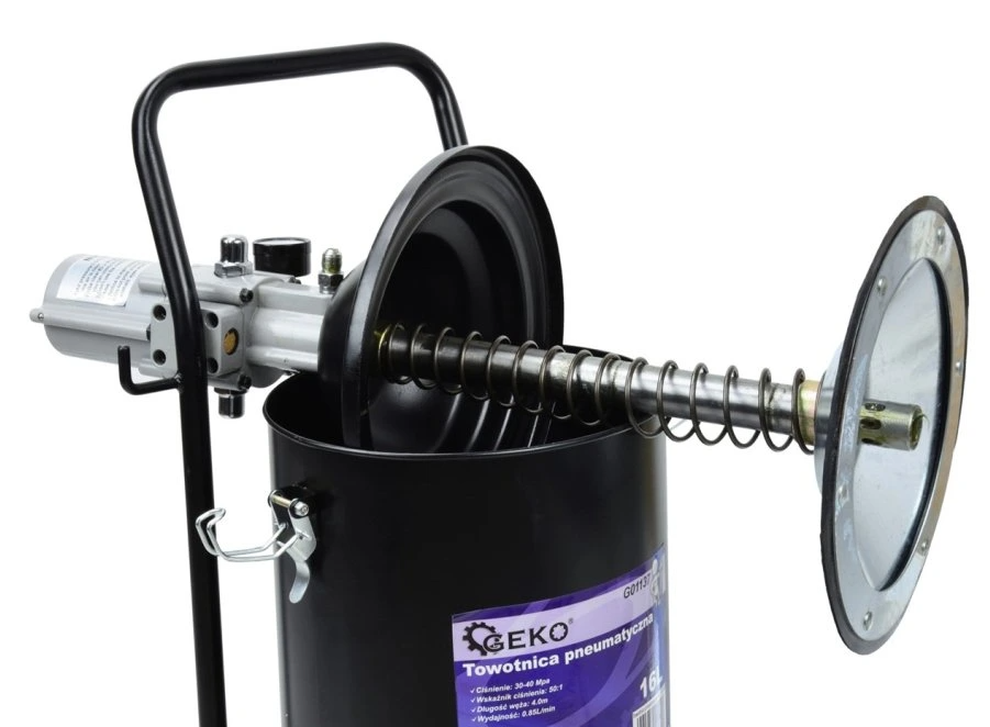 GEKO G01137 Maznice pneumatická, pojízdná, objem 16 l, tlak 30-40 MPa, hadice 4m