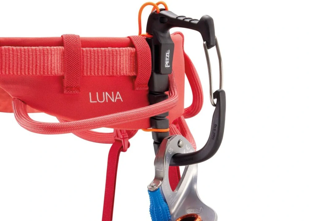 PETZL LUNA M CORAL RED dámský sedací úvazek červený