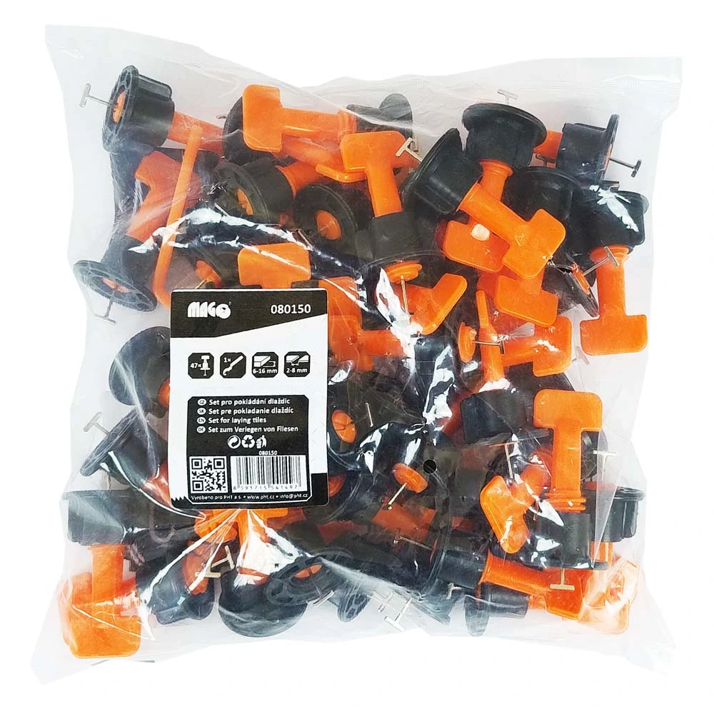 MAGG 080150 Set pro pokládání dlaždic 47x úchyt + 1 plastový klíč