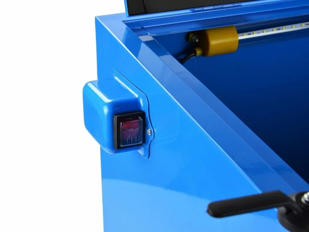 GEKO G02021 Pískovací box, pískovačka stolní, objem 90 litrů, s příslušenstvím