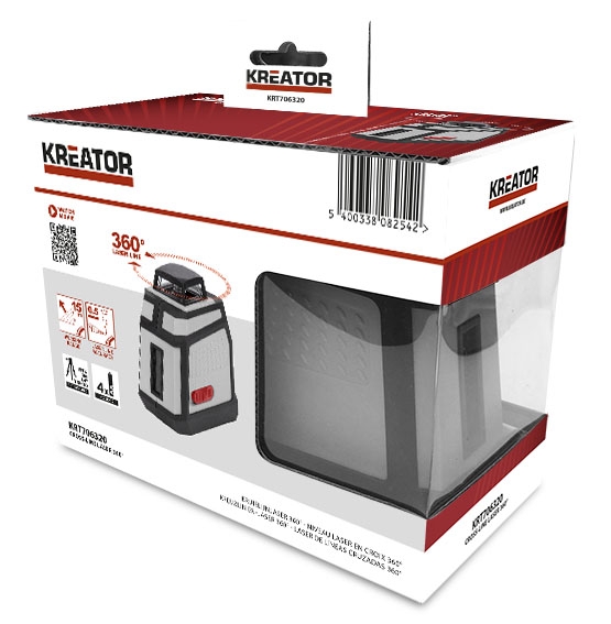 KREATOR KRT706320 Křížový laser 360°