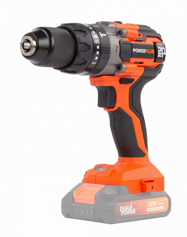 PowerPlus POWDP15200 Aku šroubovák / vrtačka s příklepem 20V (bez AKU)