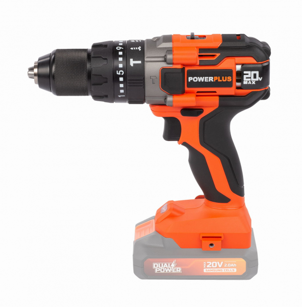 PowerPlus POWDP15200 Aku šroubovák / vrtačka s příklepem 20V (bez AKU)