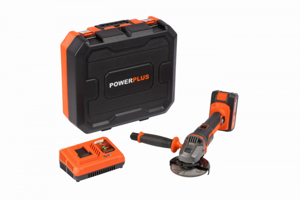 PowerPlus POWDP35150 Aku úhlová bruska 20V/ 115mm SET (40V, 2,5Ah)
