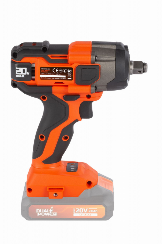 PowerPlus POWDP20150 Aku rázový utahovák 1/2" 20V, 220Nm (bez AKU)